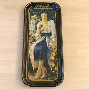 Vintage Coca-Cola Metal Serving Tray - 1973